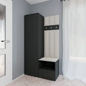 Halcombinatie Nela I LUX – 100 cm – Grafiet – Trinity 01 – Crème