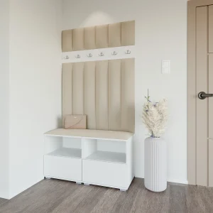 Halcombinatie Nela III LUX – 100 cm – Mat Wit – Trinity 04 – Beige Halcombinatie Nela III LUX – 100 cm – Mat Wit – Trinity 04 – Beige