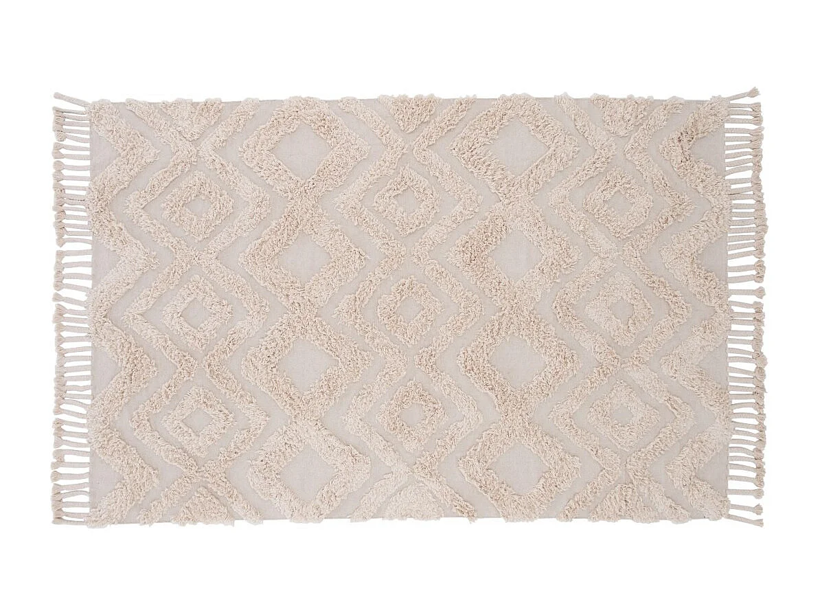 Hilma vloerkleed 230x160 cm katoen naturel.