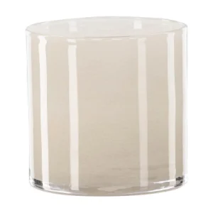Glora waxinelichthouder beige.