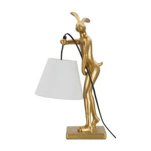 Gouden hars tafellamp 26x16x47 cm Gouden hars tafellamp 26x16x47 cm
