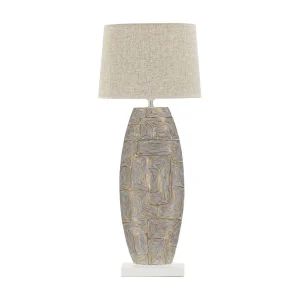 Gouden hars tafellamp Ø 38×90 cm Gouden hars tafellamp Ø 38×90 cm