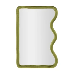 Groene fluwelen wandspiegel 60x4x90 cm Groene fluwelen wandspiegel 60x4x90 cm