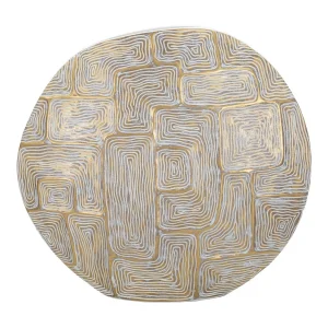 Gouden harsvaas met abstracte lijnen 48x13x44,5 cm Gouden harsvaas met abstracte lijnen 48x13x44,5 cm