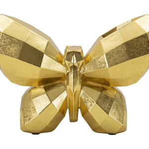 Gouden vaas van kunsthars in de vorm van een vlinder, 22,5 x 8 x 15 cm Gouden vaas van kunsthars in de vorm van een vlinder, 22,5 x 8 x 15 cm
