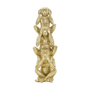 Gouden hars apen Ø cm 10,5×30 Gouden hars apen Ø cm 10,5×30