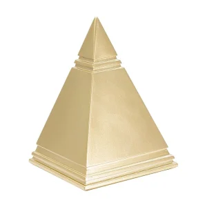 Gouden metalen piramide 11,5×11,5×15,5 cm Gouden metalen piramide 11,5×11,5×15,5 cm