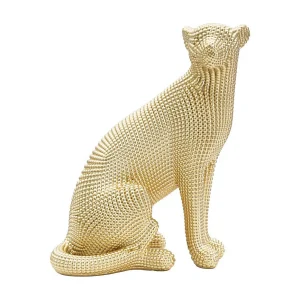 Gouden luipaard van hars 23×15,5×29 cm Gouden luipaard van hars 23×15,5×29 cm