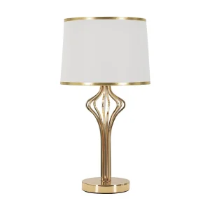 Gouden metalen tafellamp Ø 28×53 cm Gouden metalen tafellamp Ø 28×53 cm