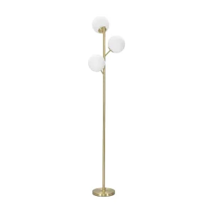 Staande lamp Glamy 3 Lichtbronnen Gouden Metaal Ø 36×190 cm Staande lamp Glamy 3 Lichtbronnen Gouden Metaal Ø 36×190 cm