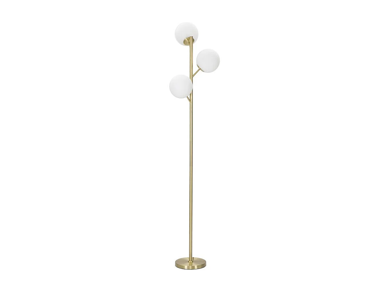 Staande lamp Glamy 3 Lichtbronnen Gouden Metaal Ø 36x190 cm