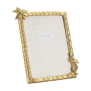 Gouden harslijst met palmboom 30×2,8×26 cm Gouden harslijst met palmboom 30×2,8×26 cm