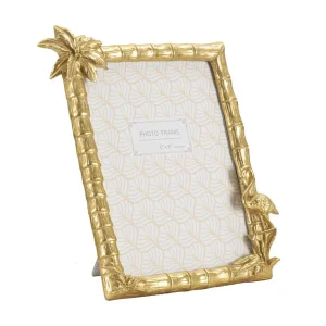 Gouden harslijst met palmboom 25×2,8×21 cm Gouden harslijst met palmboom 25×2,8×21 cm