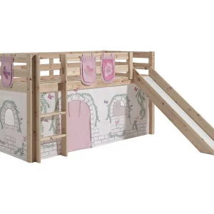 Glijbed 90×200 cm met tent en 3 vakken tegen licht massief grenen Pino Glijbed 90×200 cm met tent en 3 vakken tegen licht massief grenen Pino