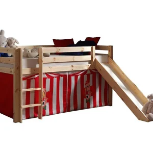 Glijbed 90×200 cm met lichte massief grenen clowntent Pino Glijbed 90×200 cm met lichte massief grenen clowntent Pino