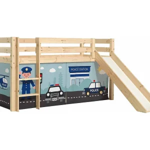 Glijbed 90×200 cm met lichte massief grenen politietent Pino Glijbed 90×200 cm met lichte massief grenen politietent Pino