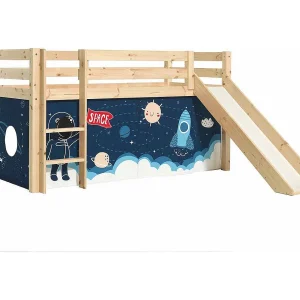 Glijbed 90×200 cm met licht massief grenen astronautentent Pino Glijbed 90×200 cm met licht massief grenen astronautentent Pino