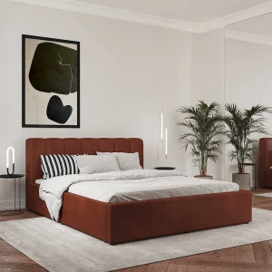 Gestoffeerd bed Almo, 200 x 140 cm, Karamel Gestoffeerd bed Almo, 200 x 140 cm, Karamel