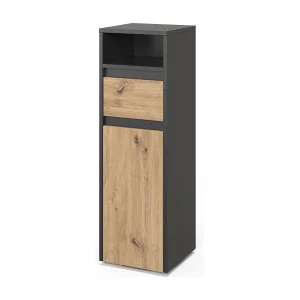 Halfhoge kast antraciet/artisan 30.2x30x96.3 majest Halfhoge kast antraciet/artisan 30.2x30x96.3 majest