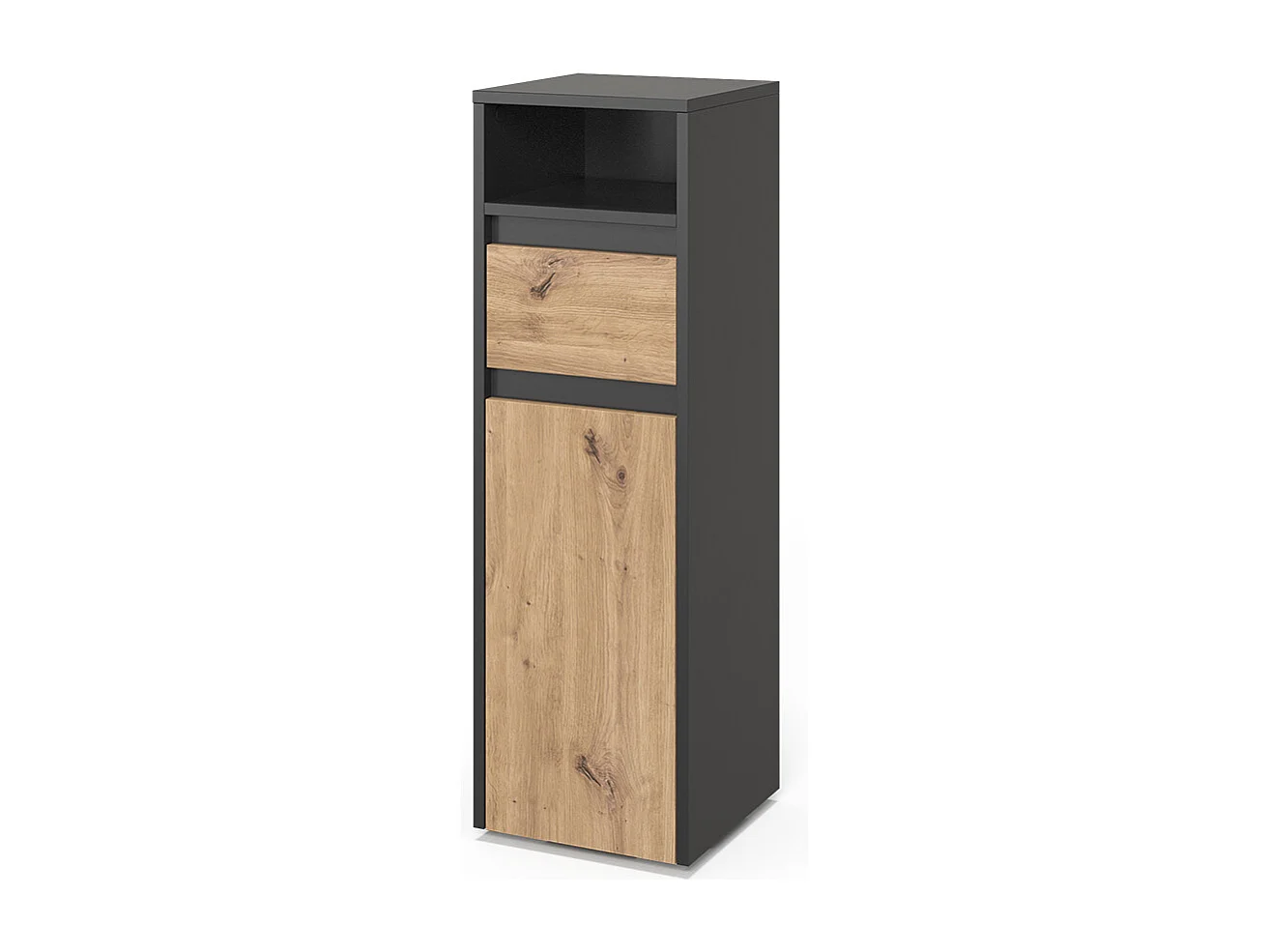 Halfhoge kast antraciet/artisan 30.2x30x96.3 majest