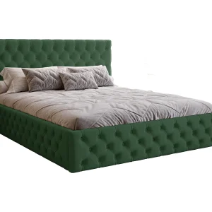 Gestoffeerd bed 140×200 Verti Slim – opbergruimte, lattenbodem – Groen (Magic Velvet 2225) Gestoffeerd bed 140×200 Verti Slim – opbergruimte, lattenbodem – Groen (Magic Velvet 2225)