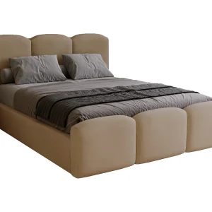 Gestoffeerd bed 140×200 Capri met metalen lattenbodem – fluweel, Bruin (Magic Velvet 2206) Gestoffeerd bed 140×200 Capri met metalen lattenbodem – fluweel, Bruin (Magic Velvet 2206)
