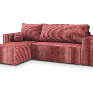 Hoekbank RAVELO van fluweel met slaapfunctie Rosa Hoekbank RAVELO van fluweel met slaapfunctie Rosa