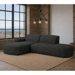 Hoekbank Cursal Atelier, stof Poso, grijs, links Hoekbank Cursal Atelier, stof Poso, grijs, links