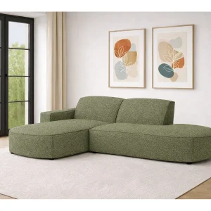 Hoekbank Cursal Atelier, stof Artico, mos, links