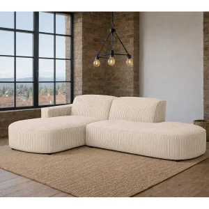 Hoekbank Cursal Atelier, stof Poso, beige, links