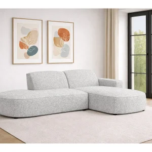 Hoekbank Cursal Atelier, stof Artico, cement, rechts
