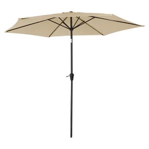 HAPUNA rechte ronde paraplu 2,70m diameter beige HAPUNA rechte ronde paraplu 2,70m diameter beige