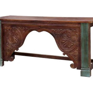 Handgemaakte houten haltafel Handgemaakte houten haltafel