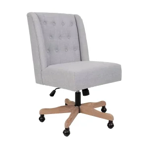 Gestoffeerde stoel met wielen Gestoffeerde stoel met wielen