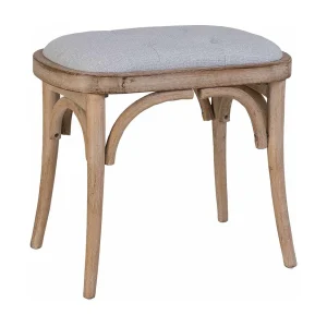 Gestoffeerde houten bank, bruin Gestoffeerde houten bank, bruin