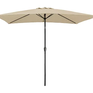 HAPUNARechthoekige rechte parasol 2x3m beige