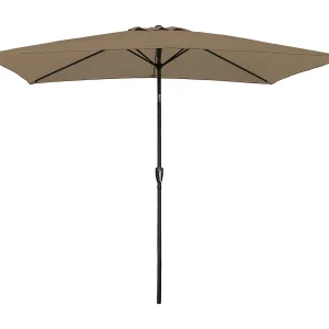 HAPUNARechthoekige rechte parasol 2x3m taupe