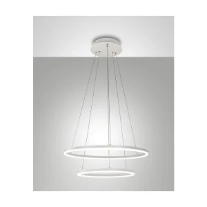 GIOTTO Lustre suspendu LED 52W blanc 3508-45-102 Fabas Luce GIOTTO Lustre suspendu LED 52W blanc 3508-45-102 Fabas Luce