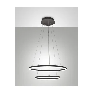 GIOTTO Lustre suspendu LED 52W noir 3508-45-101 Fabas Luce GIOTTO Lustre suspendu LED 52W noir 3508-45-101 Fabas Luce