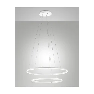 Lustre suspension GIOTTO avec led 65W blanc 3508-48-102 Fabas Luce Lustre suspension GIOTTO avec led 65W blanc 3508-48-102 Fabas Luce