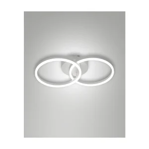 GIOTTO plafonnier LED moderne 36W blanc 3508-22-102 Fabas Luce