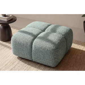 Hocker, Poef, Chenille stof Puente, Mint, Averro Hocker, Poef, Chenille stof Puente, Mint, Averro