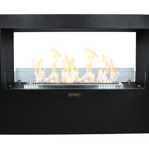 Giotto S Black 100x30x70 Binnen/Buiten Vrijstaande Bio-ethanol Openhaard Giotto S Black 100x30x70 Binnen/Buiten Vrijstaande Bio-ethanol Openhaard