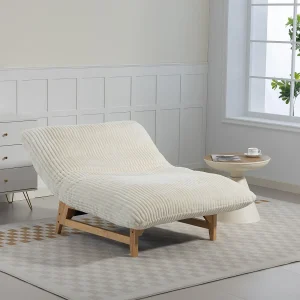 Grote Witte Corduroy Stoffen Poef, Ergonomisch met Rugleuning 100x120x76 cm, voor Woonkamer en Slaapkamer Volwassenen Grote Witte Corduroy Stoffen Poef, Ergonomisch met Rugleuning 100x120x76 cm, voor Woonkamer en Slaapkamer Volwassenen