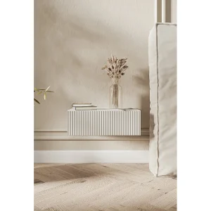 Hangend nachtkastje – 50 cm – wit – VELDIO Hangend nachtkastje – 50 cm – wit – VELDIO
