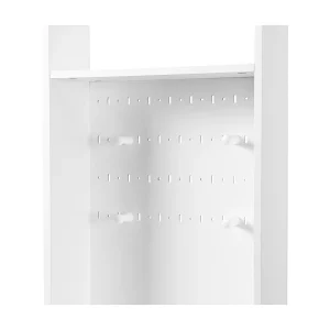 Halmeubelset 100x35x180 met lades en opbergkasten. Gemaakt van wit MDF, geschikt voor woonkamer en hal. Halmeubelset 100x35x180 met lades en opbergkasten. Gemaakt van wit MDF, geschikt voor woonkamer en hal.