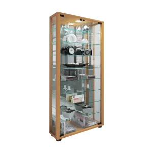 Glazen Stand Showcase Lumo Maxi Spiegel Glazen Stand Showcase Lumo Maxi Spiegel