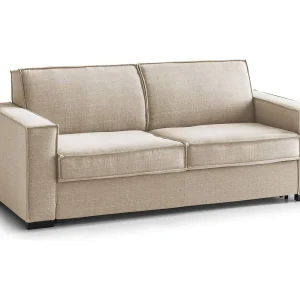 Talamo Italia Slaapbank 2-Zits Giuliana 95×180 cm Zwart Verwijderbare Bekleding, Wasbaar Gemaakt in Italië