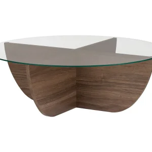 Glazen salontafel "Liya" 90 x 90 x 30 cm – Notelaar