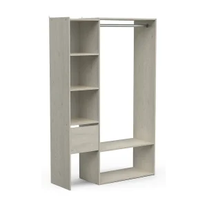 Grote kledingkast, Slaapkamermeubel, Inloopkast, Kledingkast, 119×40 h183 cm, Eiken Grote kledingkast, Slaapkamermeubel, Inloopkast, Kledingkast, 119×40 h183 cm, Eiken
